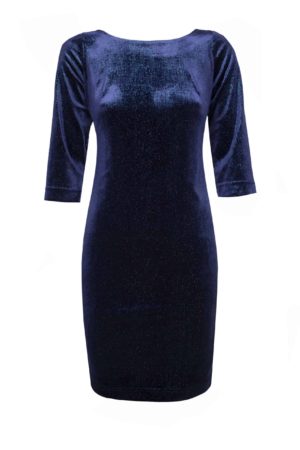 Welurowa sukienka z koronką Midori (Afrodyta)