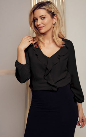 Bluzka Orion czarna KASKADA