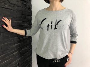 Bluzka CHIC szara Midori