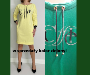 Sukienka Coffi zielona Midori.