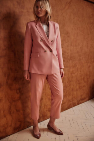 Klasyczne spodnie z prostym paskiem Firo/ TOVA brzoskwinia