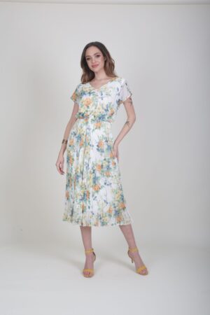 Szyfonowa sukienka z kreszowanym dołem MOLLY