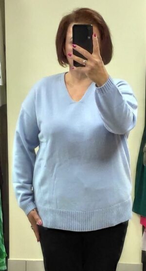 wełniany sweter w kolorze blue AL-BO.