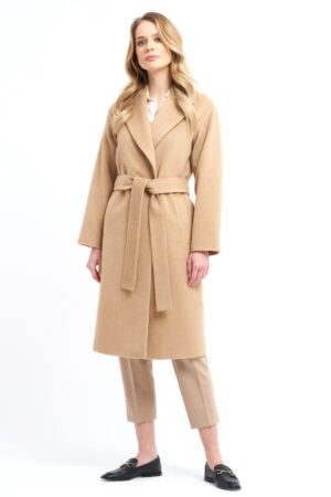 Płaszcz Elene kolor Camel JANBOR PL 580 RD
