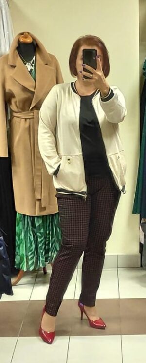 Złota bluza Goja z suwakiem (Top-bis)