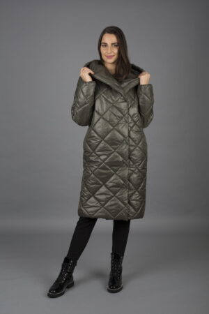 Płaszcz oversize MARUSIA zielony Modena Styl