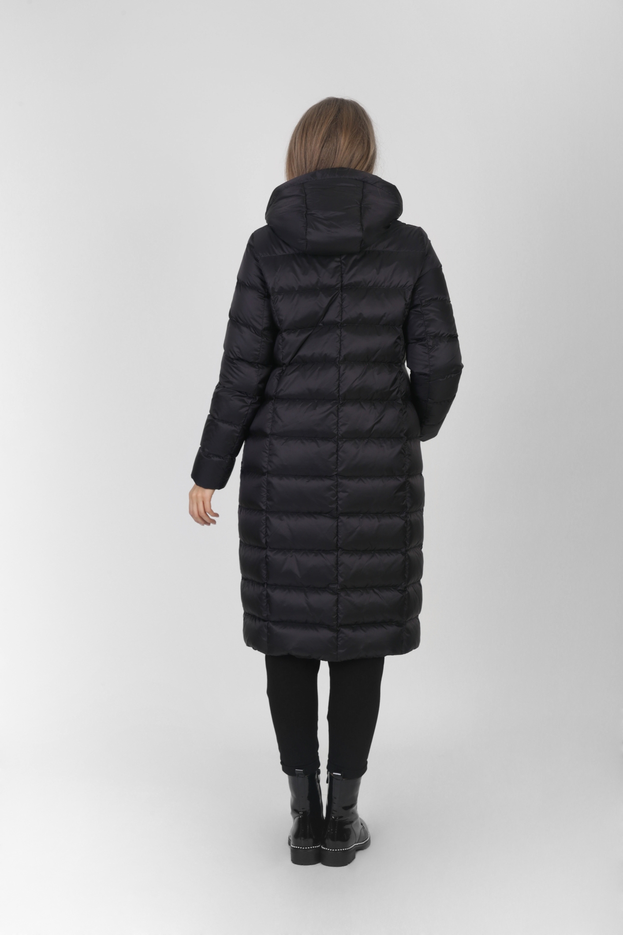 Płaszcz puchowy MONTANA czarny Modena Styl - obrazek 4