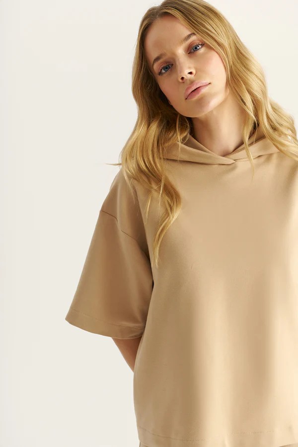 Spodnie Scandi - Beige SE 608 MDL JANBOR - obrazek 4