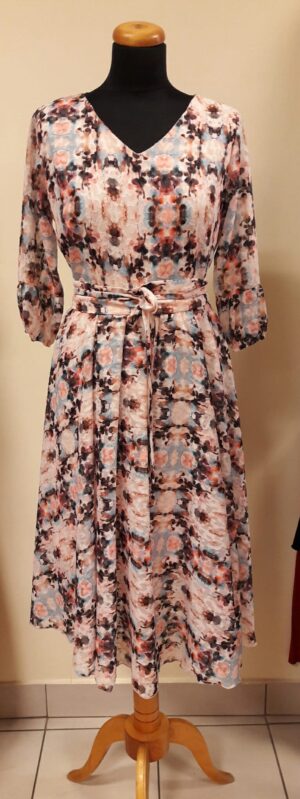 Sukienka Texa beżowa Midori Feminine Fashion