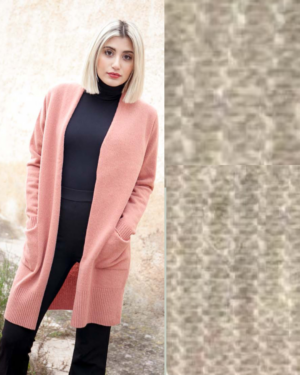 Wełniany KARDIGAN 8136 popiel IMMAGINE COLLECTION (AL-BO)