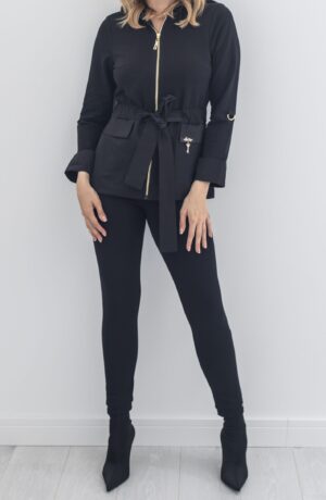 Czarna Bluza Blackie Midori Feminine Fashion