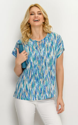 Wiskozowa Bluzka Odilia Kaskada Fashion