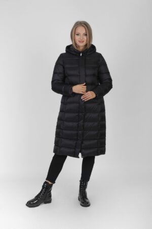 Płaszcz puchowy MONTANA bakłażan Modena Styl