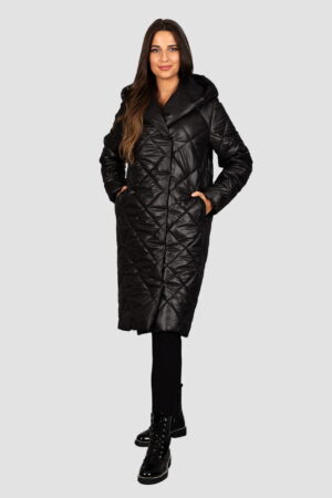 Czarny płaszcz oversize MARUSIA Modena Styl