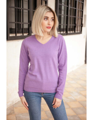 BLUZKA BASIC 2636 Fiolet AL-BO IMMAGINE