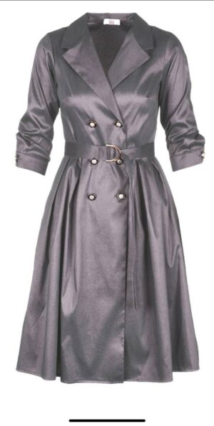 Sukienka Matylda Grafitowa Midori Feminine Fashion