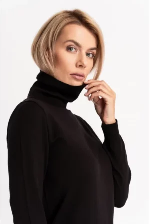 Czarny golf z wiskozy – ELIZ COTTON CLUB
