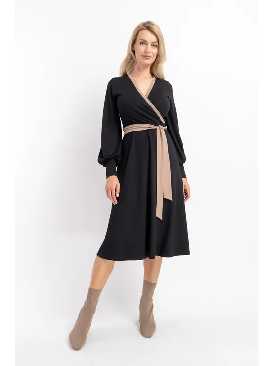 Sukienka Sukienka Osa Double Black Czarny CLICK