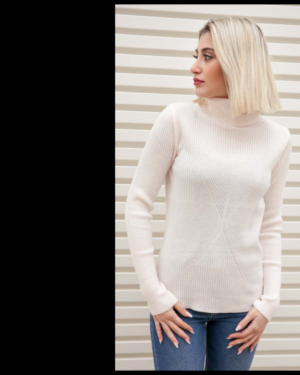 CZARNY GOLF Z ANGORĄ 8076 IMMAGINE COLLECTION