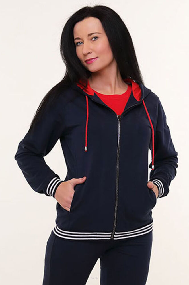 Granatowa Sportowa bluza Iberia Top-bis.