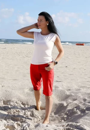 Top Paulina k/r kremowy/ecru TOP-BIS