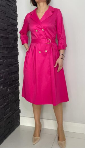 Sukienka Matylda fuksja Midori Feminine Fashion
