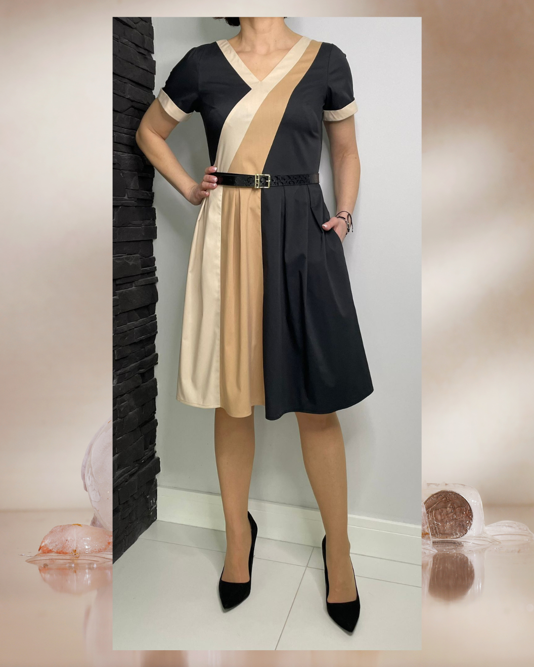 Bawełniana sukienka Trinni Midori Feminine Fashion