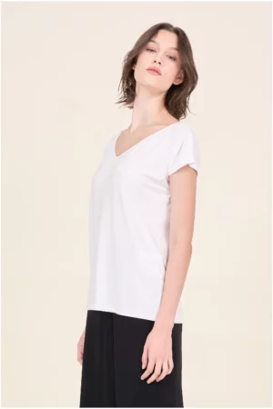 Biała bluzka wiskozowa - ARLA 242/348/100 Cotton Club