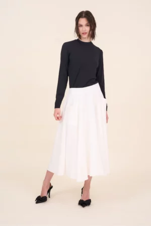 Rozkloszowana spódnica z kieszeniami - POLA Cotton Club