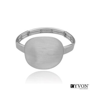 Bransoletka w kolorze srebrnym, metaloplastyka Yvon