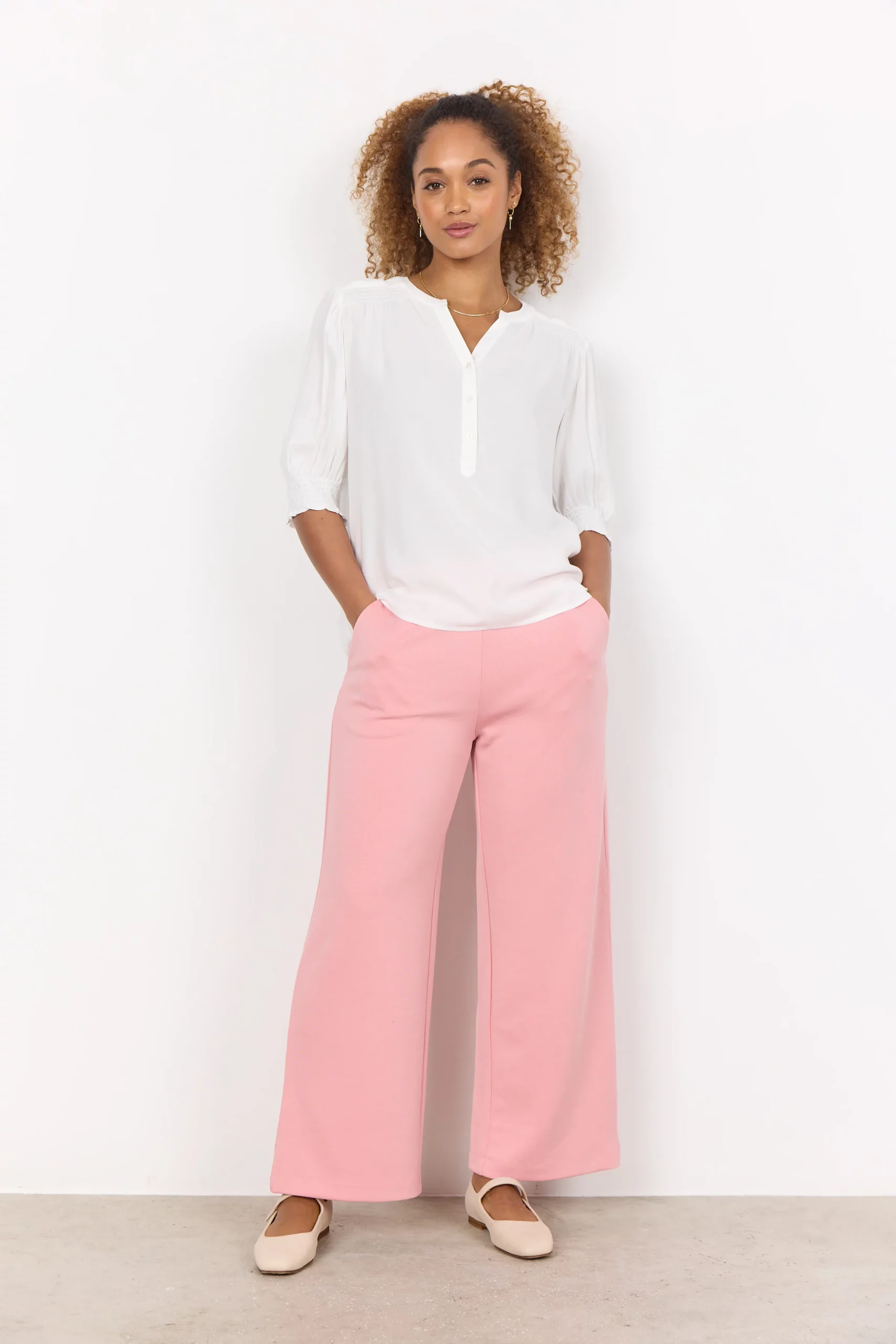 Wiskozowa bluzka SC-RADIA 196 kolor złamana biel soyaconcept - obrazek 5