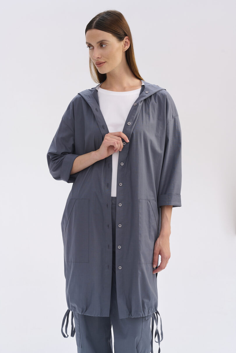 Wiosenno Letnia kurtka FERIA o luźnym oversizowym kroju - obrazek 4