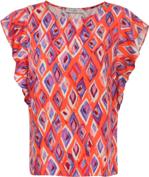 Wiskozowa bluzka Sunwear SN025-2-07 pomarańczowa