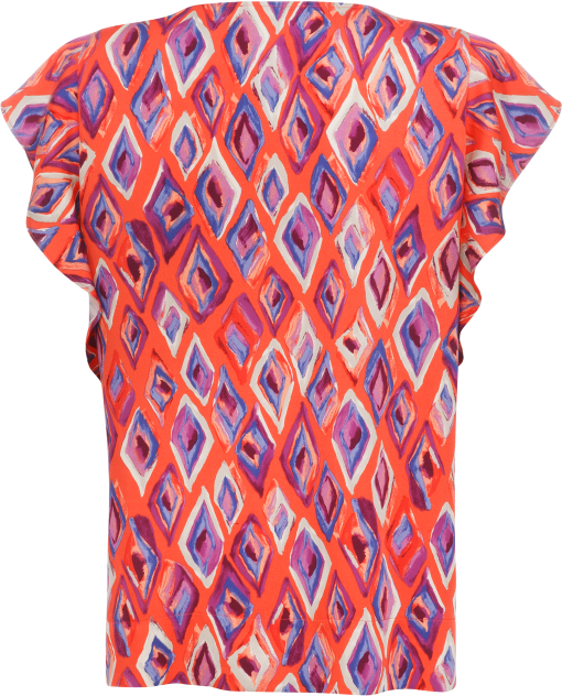 Wiskozowa bluzka Sunwear SN025-2-07 pomarańczowa - obrazek 4