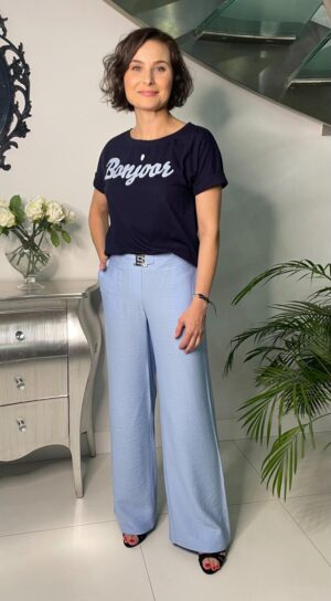 Spodnie  błękitne Midori feminine fashion