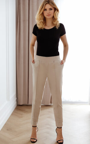 Spodnie Willow beżowe Kaskada fashion