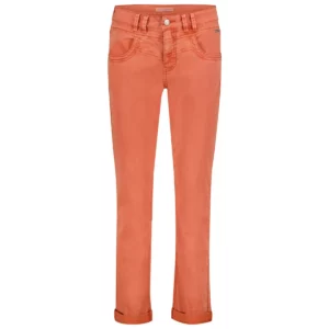 Spodnie Carrie Jeans w kolorze terakoty SRB4201 RED BUTTON