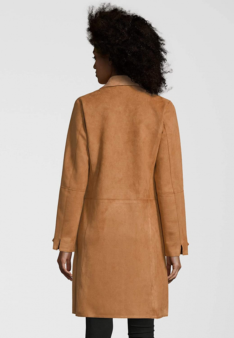 Płaszcz ze sztucznego zamszu Rino & Pelle Babice - obrazek 4