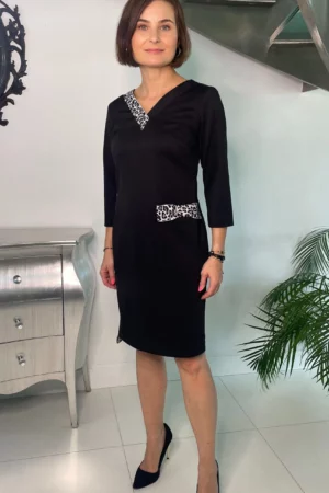 Sukienka Mona Czarna Midori Feminine Fashion