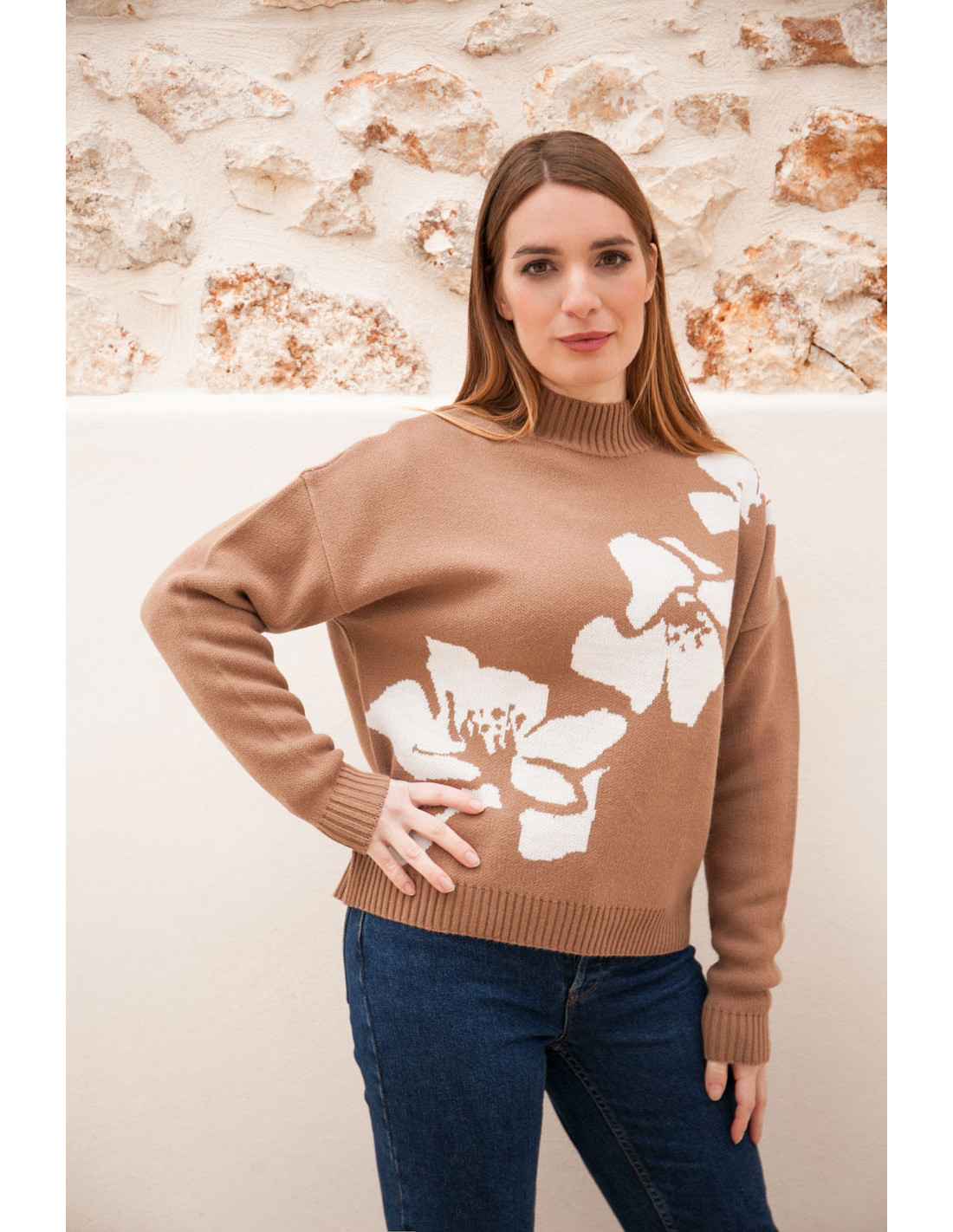 BLUZKA 8261 kwiat IMMAGINE COLLECTION (AL-BO)