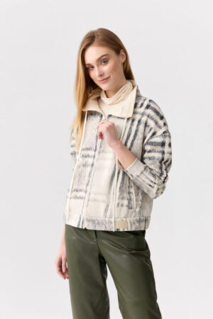 Sportowa bluza FERIA w fantazyjną kratę