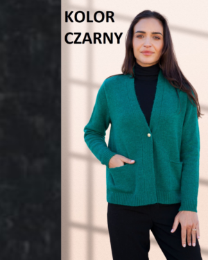 Czarny KARDIGAN 1044 AL-BO COLLECTION