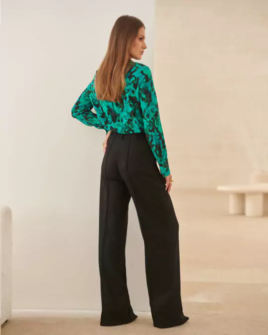 Elegancka koszula z długim rękawem do pracy EZURI - obrazek 2