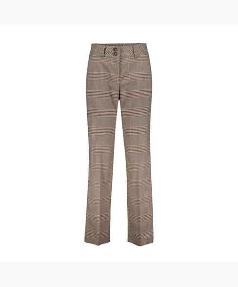 Spodnie Colette check krata brązowa Red Button