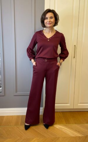 Komplet Chic Bordo Midori Feminine Fashion