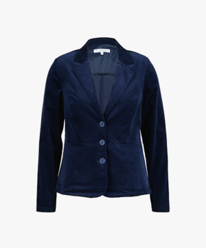 Welurowy żakiet w kolorze Blue Jeans Red Button