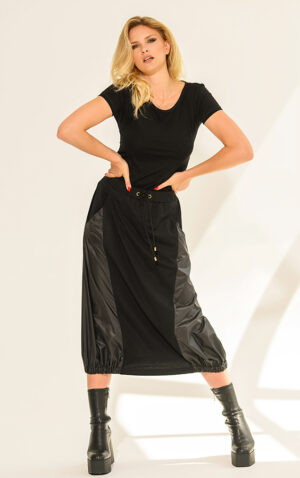 Czarna spódnica Madalyn Kaskada Fashion