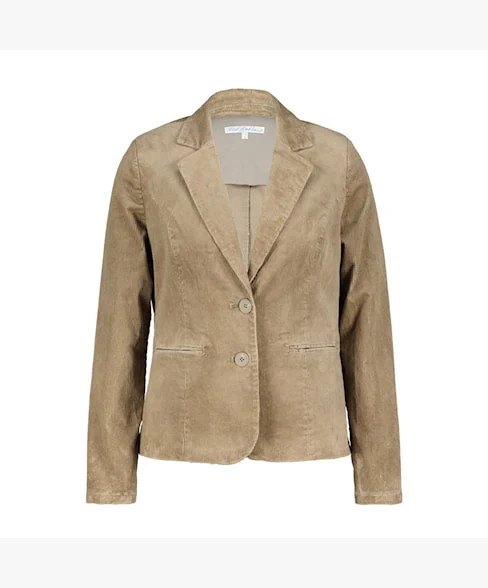 Welurowy żakiet w kolorze capuccino/clay Red Button