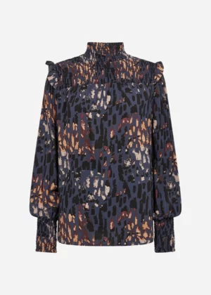 Bluzka ze stójką Ima 1 granatowa Soyaconcept