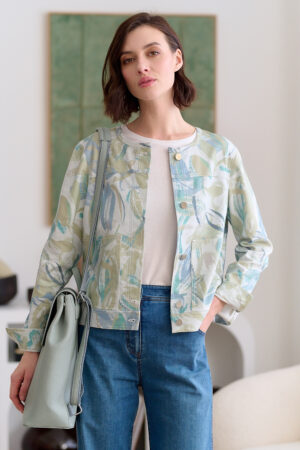 Bawełniana kurtka w kwiatowy wzór Feria